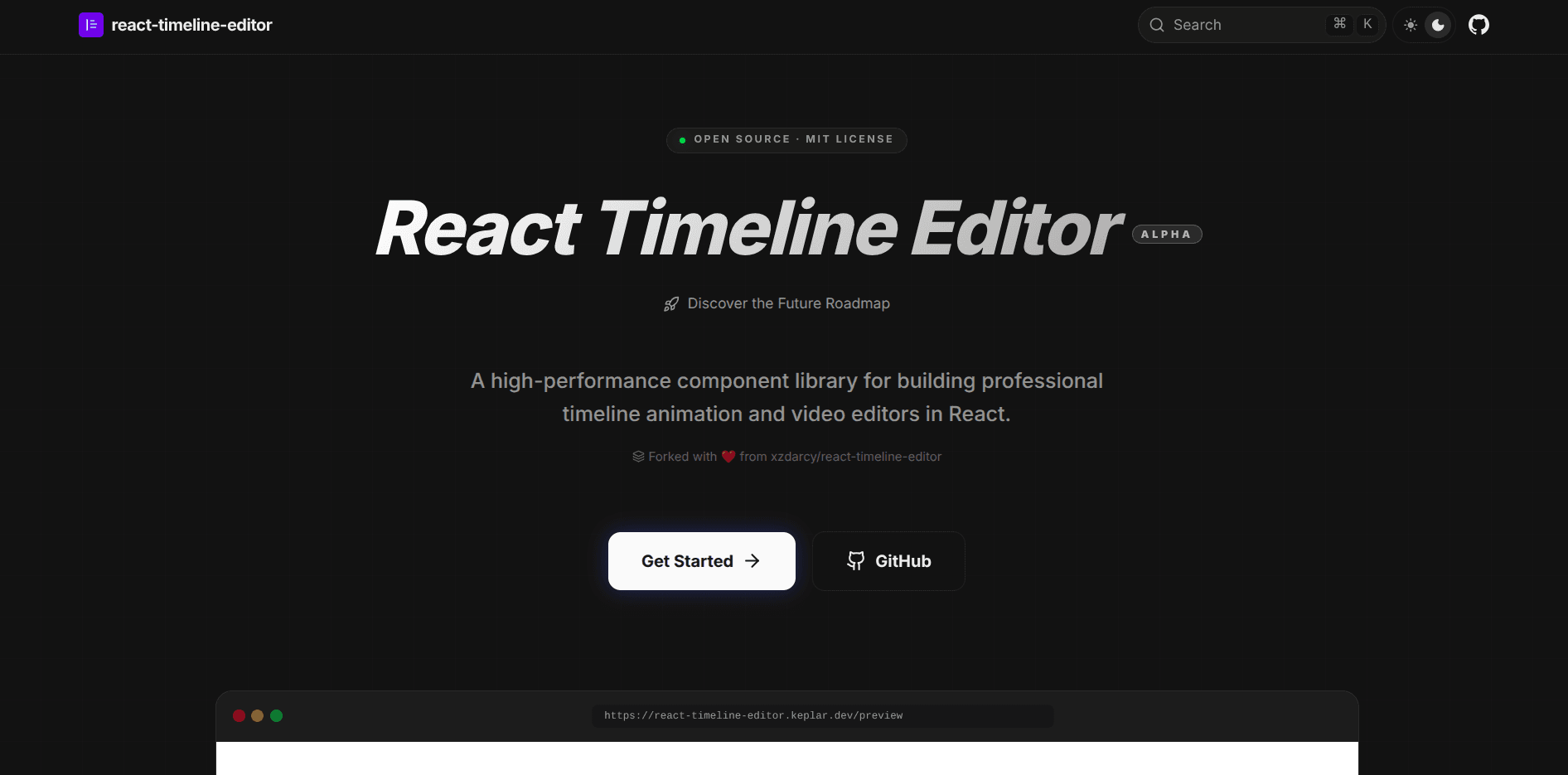 React Timeline Editor